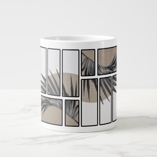 Abstraktes Tassendesign Jumbo-Tasse (Vorderseite)