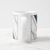 abstraktes Tassendesign Jumbo-Tasse (Rückseite)