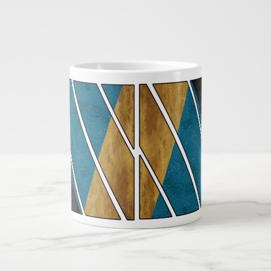 abstraktes Tassendesign Jumbo-Tasse (Vorderseite)
