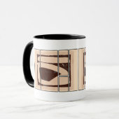 Abstraktes Tassendesign Tasse (Vorderseite Links)