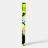 Abstraktes Techno Graphic Neon Noise Artwork MSG Case-Mate iPhone Hülle (Rückseite / Rechts)
