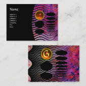 ABSTRAKTES TECHNO-MONOGRAMM-Aroma Visitenkarte (Vorne/Hinten)