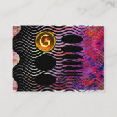 ABSTRAKTES TECHNO-MONOGRAMM-Aroma Visitenkarte (Rückseite)