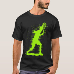 Abstraktes Tennismotiv T-Shirt