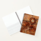 Abstraktes Terracotta Spiral Notebook Notizblock (Innenseite)