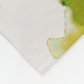 Abstraktes Terrain - Blau Fleecedecke (Ecke)