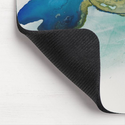 Abstraktes Terrain - Blau Mousepad (Ecke)