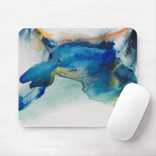 Abstraktes Terrain - Blau Mousepad (Mit Mouse)