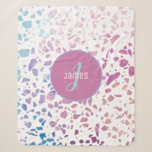 Abstraktes Terrazzo in Rosa und Blau individuell a Sherpadecke