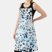 Abstraktes Terrazzo Mosaic Navy & Light Blue Muste Schürze (InSitu)