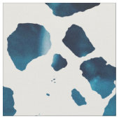 Abstraktes Terrazzo Mosaic Navy & Light Blue Muste Stoff (Nahaufnahme)