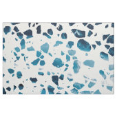 Abstraktes Terrazzo Mosaic Navy & Light Blue Muste Stoff (Fat Quarter (45,7 x 55,9 cm))