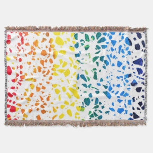Abstraktes Terrazzo-Mosaik Buntes Regenbogenmuster Decke
