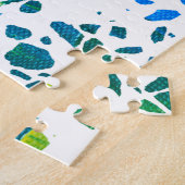 Abstraktes Terrazzo-Mosaik Farbverlauf-Regenbogenm Puzzle (Seite)