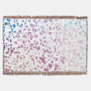 Abstraktes Terrazzo Mosaik Pink & Blue Muster Decke