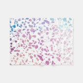 Abstraktes Terrazzo Mosaik Pink & Blue Muster Fleecedecke (Vorderseite (Horizontal))