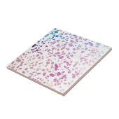 Abstraktes Terrazzo Mosaik Pink & Blue Muster Fliese (Seite)