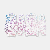 Abstraktes Terrazzo Mosaik Pink & Blue Muster Geschenkschachtel (Ungefaltet)
