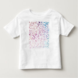 Abstraktes Terrazzo Mosaik Pink & Blue Muster Kleinkind T-shirt