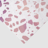 Abstraktes Terrazzo Mosaik Pink & Blue Muster Seidenpapier (Ausschnitt)