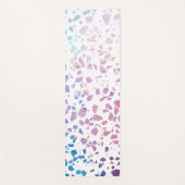 Abstraktes Terrazzo Mosaik Pink & Blue Muster Yogamatte (Vorderseite)