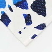 Abstraktes Terrazzo-Mosaik-Rainbow-Muster Fleecedecke (Ecke)