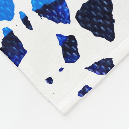 Abstraktes Terrazzo-Mosaik-Rainbow-Muster Fleecedecke (Ecke)