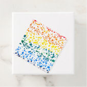 Abstraktes Terrazzo-Mosaik-Rainbow-Muster Geschenkanhänger (Beispiel)