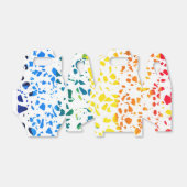 Abstraktes Terrazzo-Mosaik-Rainbow-Muster Geschenkschachtel (Ungefaltet)