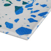 Abstraktes Terrazzo-Mosaik-Rainbow-Muster Schneidebrett (Ecke)