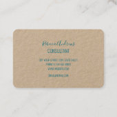 Abstraktes Terrazzo-Mosaik-Rainbow-Muster Visitenkarte (Rückseite)