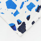 Abstraktes Terrazzo-Muster Fleecedecke (Ecke)