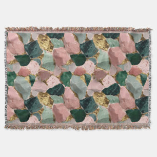Abstraktes Terrazzo-Muster mit Goldakzenten Decke