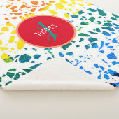 Abstraktes Terrazzo-Muster Sherpadecke (3/4)