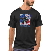 Abstraktes Texas Bull-T-Shirt