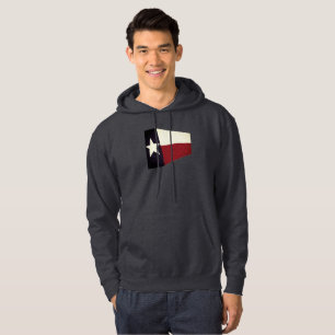 abstraktes Texas-Flagge Herren-Hoodie Hoodie