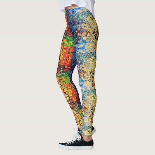 Abstraktes Textur Leggings (Links)