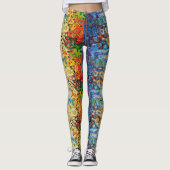 Abstraktes Textur Leggings (Vorderseite)