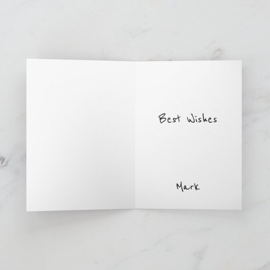 Abstraktes Tier Feiertagskarte (Innenseite)