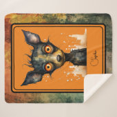 Abstraktes Tier Sherpadecke (Vorderseite (Horizontal))