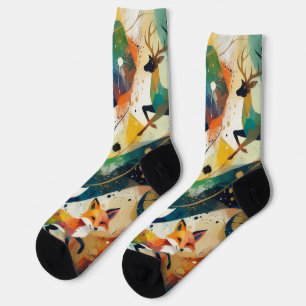 Abstraktes Tier Socken