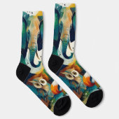 Abstraktes Tier Socken (Rechts)