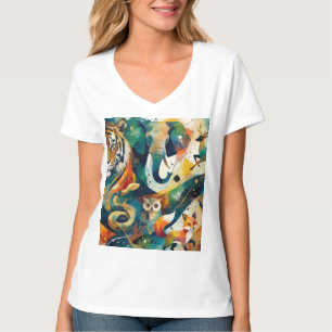 Abstraktes Tier T-Shirt