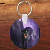 Abstraktes Tier Totenpanther Schlüsselanhänger (Vorderseite)