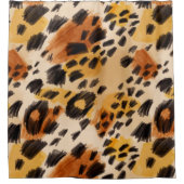 Abstraktes Tiermuster Duschvorhang (Vorderseite)