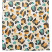 Abstraktes Tiermuster Duschvorhang (Vorderseite)