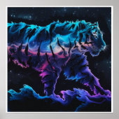 Abstraktes Tiger Concept Ink Art Collection Poster (Vorne)