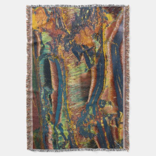 abstraktes Tigerauge Decke (Vorderseite Vertikal)