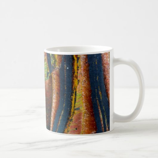 abstraktes Tigerauge Kaffeetasse (Rechts)