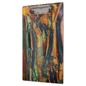 abstraktes Tigerauge Klemmbrett (Links)